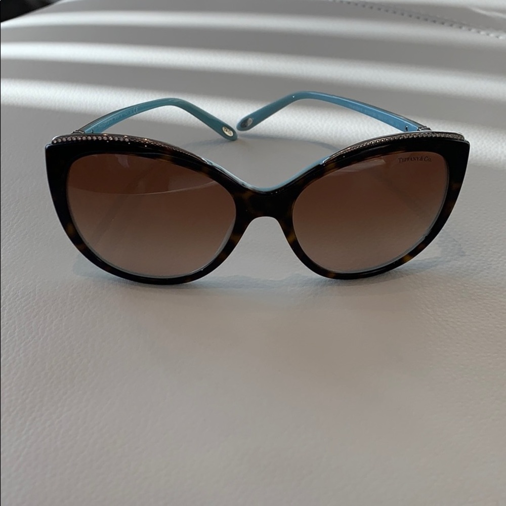 Tiffany barely worn crystal encrusted sunglasses